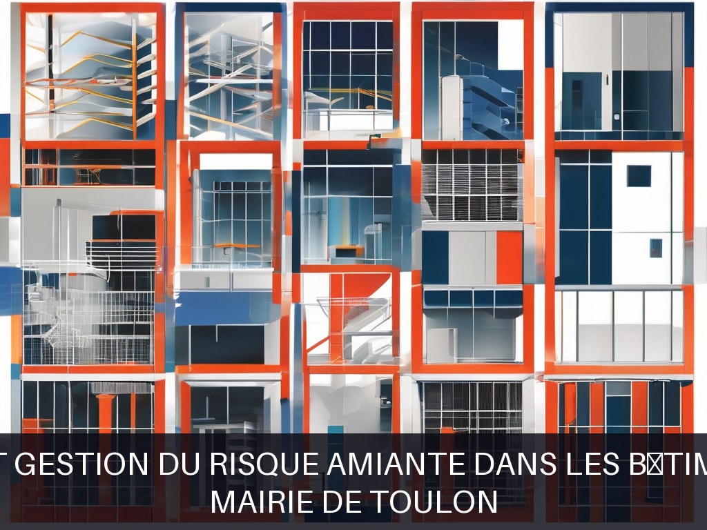 Illustration pour Désamiantage - Mairie de Toulon: Diagnostic et gestion du risque amiante dans les bâtiments publics (Potentiel Amiante à Court Terme)