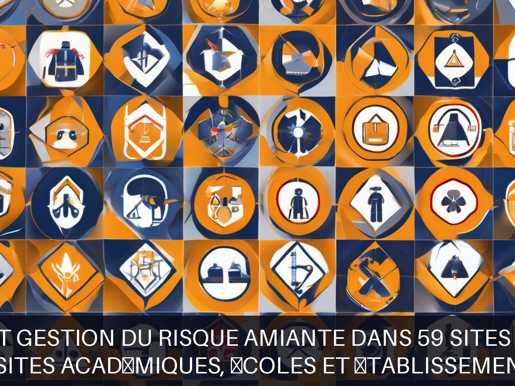 Illustration pour Désamiantage - Rectorat (59 sites académiques, écoles et établissements scolaires): Diagnostic et gestion du risque amiante dans 59 sites académiques