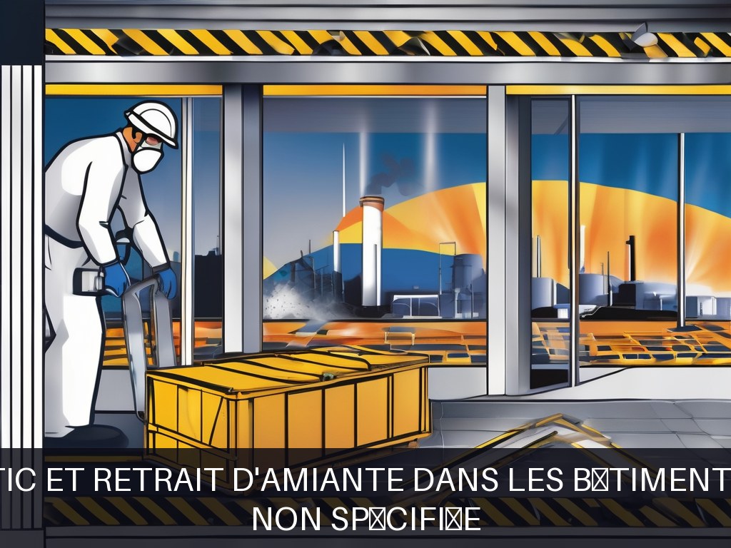 Illustration pour Désamiantage - Non spécifiée: Diagnostic et retrait d'amiante dans les bâtiments publics (Risque Amiante Urgent!)