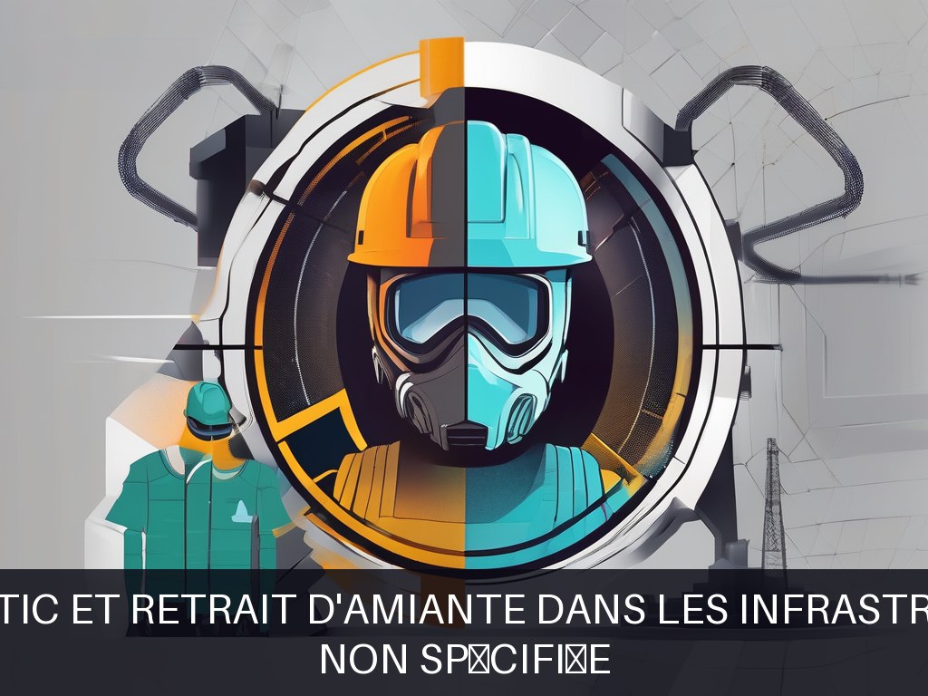 Illustration pour Désamiantage - Non spécifiée: Diagnostic et retrait d'amiante dans les infrastructures (Potentiel Amiante à Court Terme)