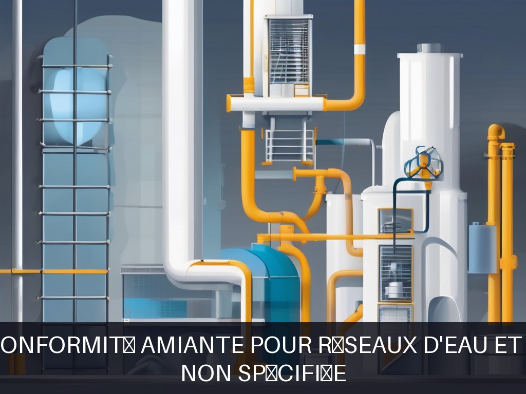 Illustration pour Désamiantage - Non spécifiée: Diagnostic et conformité amiante pour réseaux d'eau et assainissement