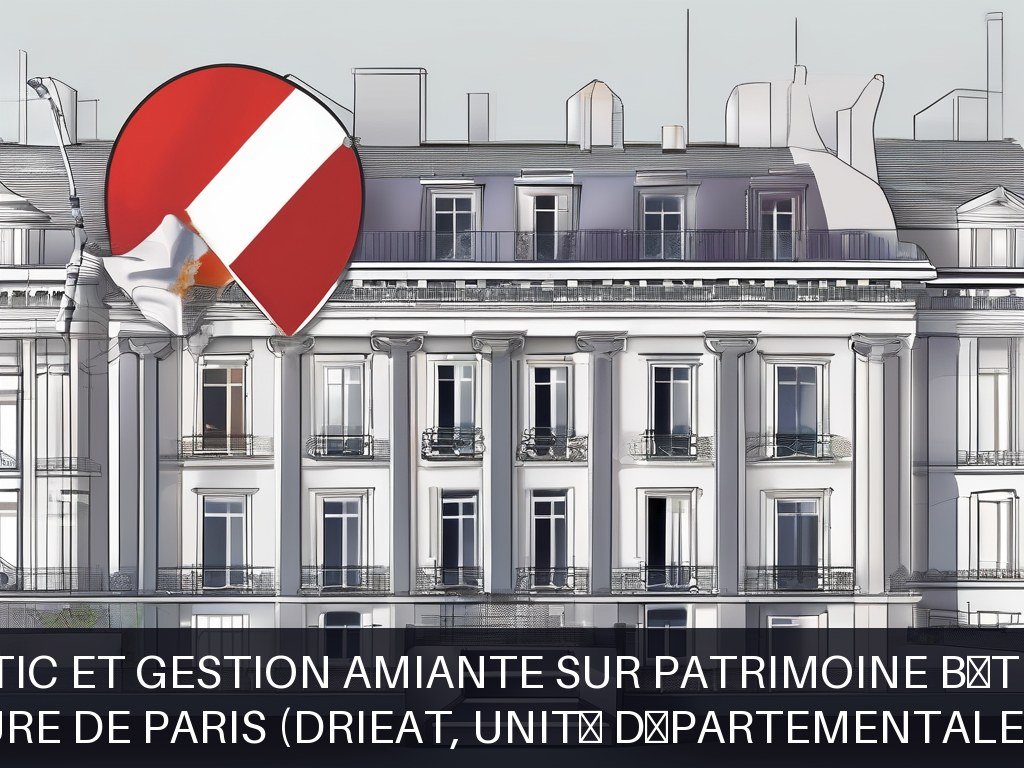 Illustration pour Désamiantage - Préfecture de Paris (DRIEAT, unité départementale de Paris): Diagnostic et gestion amiante sur patrimoine bâti parisien (Potentiel Amia