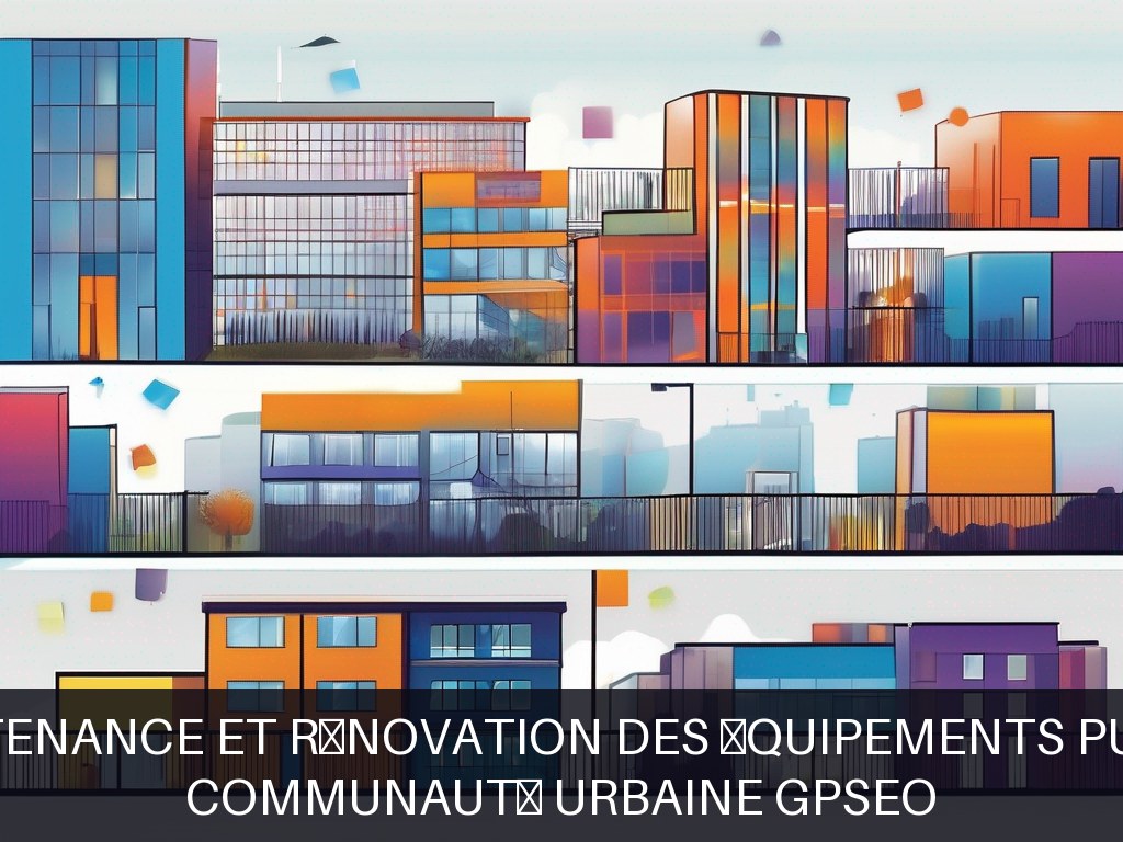 Illustration pour Communauté urbaine GPSEO: Maintenance et rénovation des équipements publics