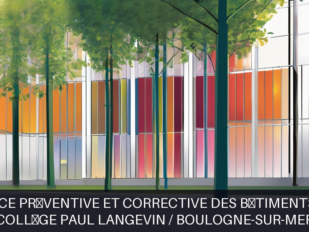 Illustration pour Collège Paul Langevin / Boulogne-sur-Mer: Maintenance préventive et corrective des bâtiments scolaires