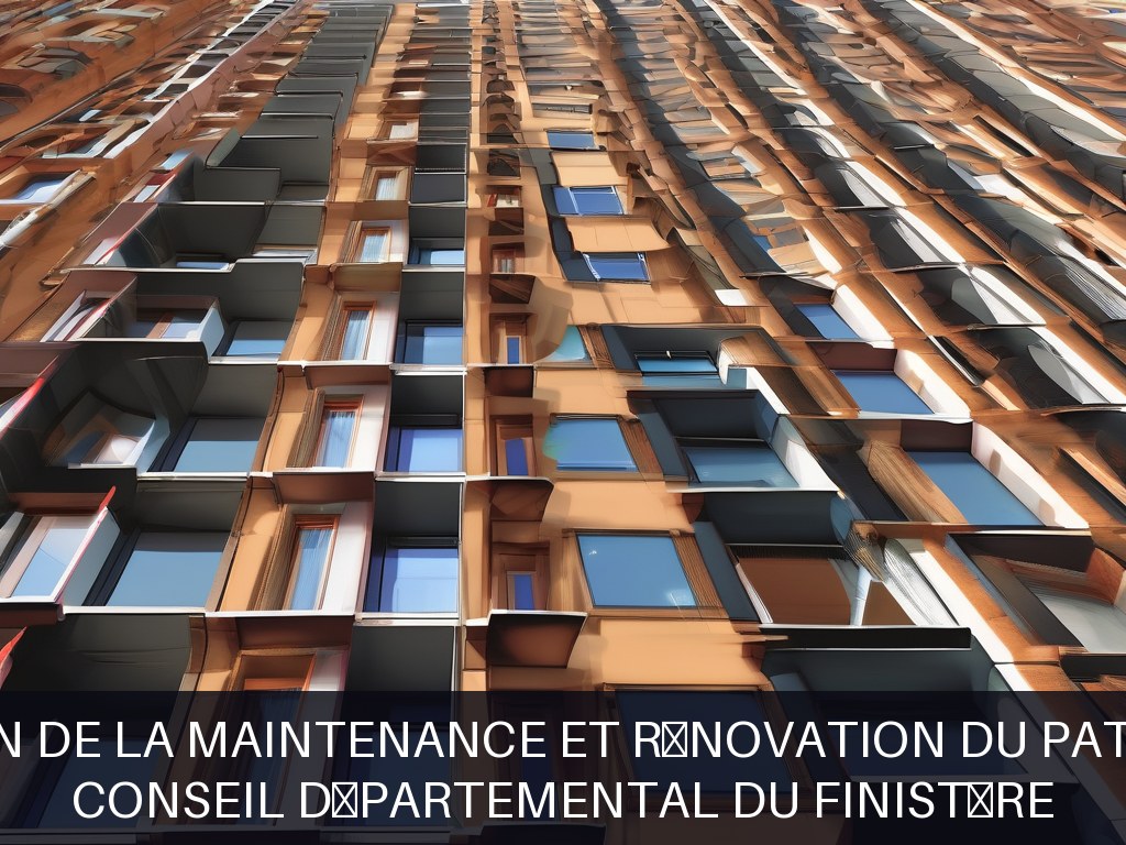 Illustration pour Conseil Départemental du Finistère: Optimisation de la maintenance et rénovation du patrimoine bâti
