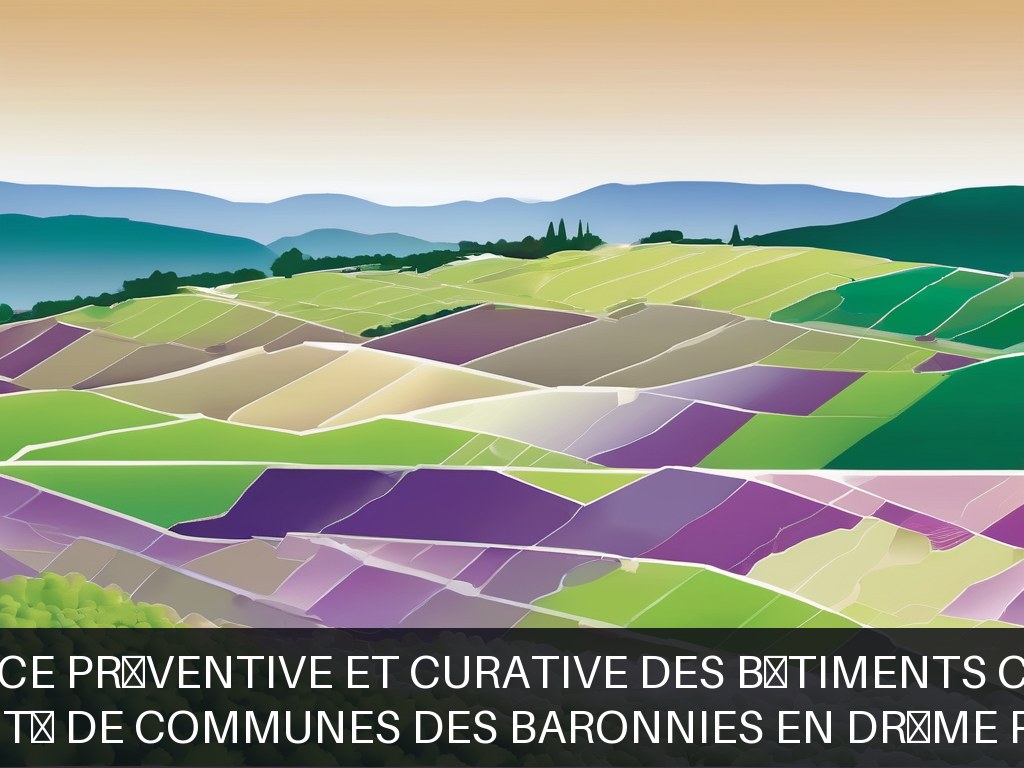 Illustration pour Communauté de communes des Baronnies en Drôme Provençale: Maintenance préventive et curative des bâtiments communaux