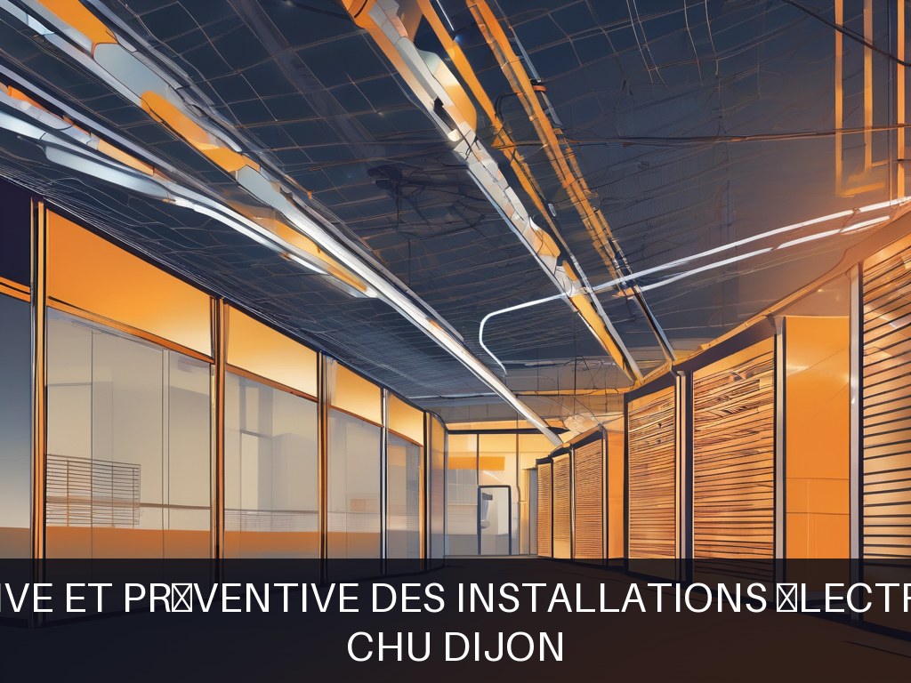 Illustration pour CHU Dijon: Maintenance curative et préventive des installations électriques hospitalières