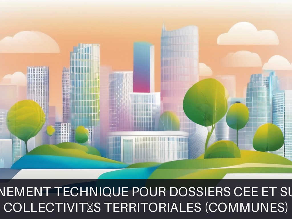 Illustration pour Collectivités territoriales (communes): Accompagnement technique pour dossiers CEE et subventions (Potentiel à Court Terme)