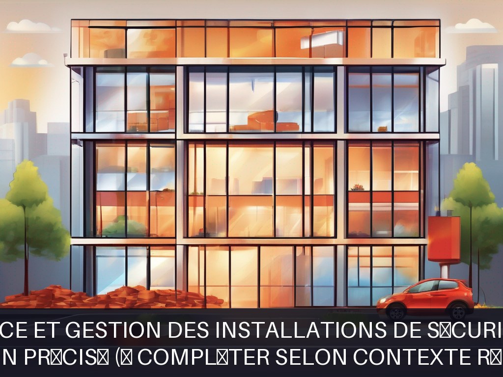 Illustration pour Non précisé (à compléter selon contexte réel): Maintenance et gestion des installations de sécurité incendie