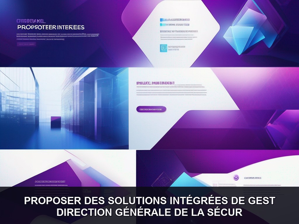 Illustration IA - Direction générale de la sécurité civile et de la gestion de crise : Intégrées de gestion des infras