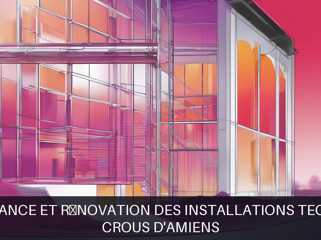 Illustration pour Crous d'Amiens: Maintenance et rénovation des installations techniques