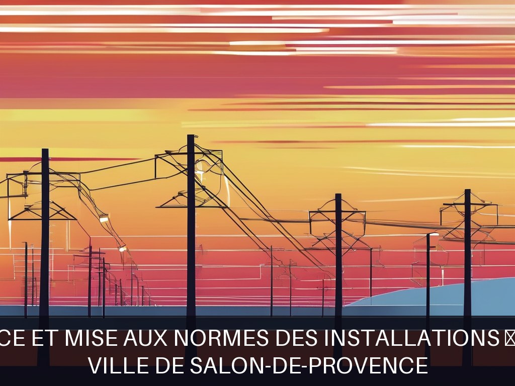 Illustration pour Ville de Salon-de-Provence: Maintenance et mise aux normes des installations électriques