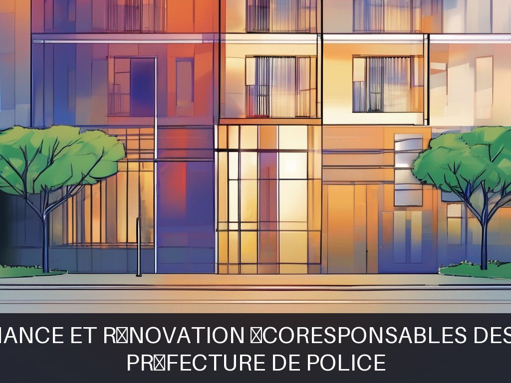 Illustration pour Préfecture de Police: Maintenance et rénovation écoresponsables des locaux