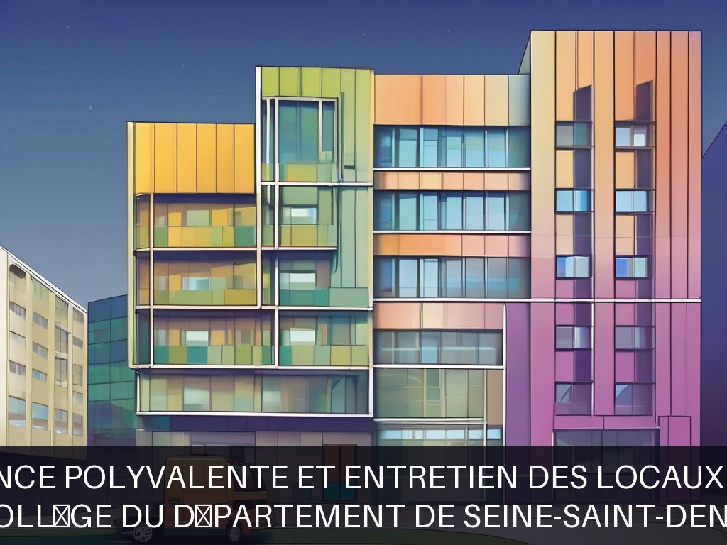 Illustration pour Collège du Département de Seine-Saint-Denis: Maintenance polyvalente et entretien des locaux scolaires