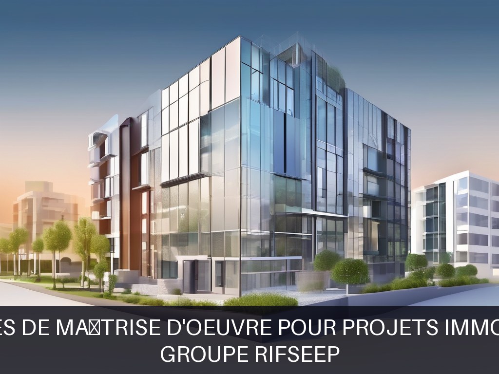 Illustration pour Groupe RIFSEEP: Services de Maîtrise d'Oeuvre pour Projets Immobiliers