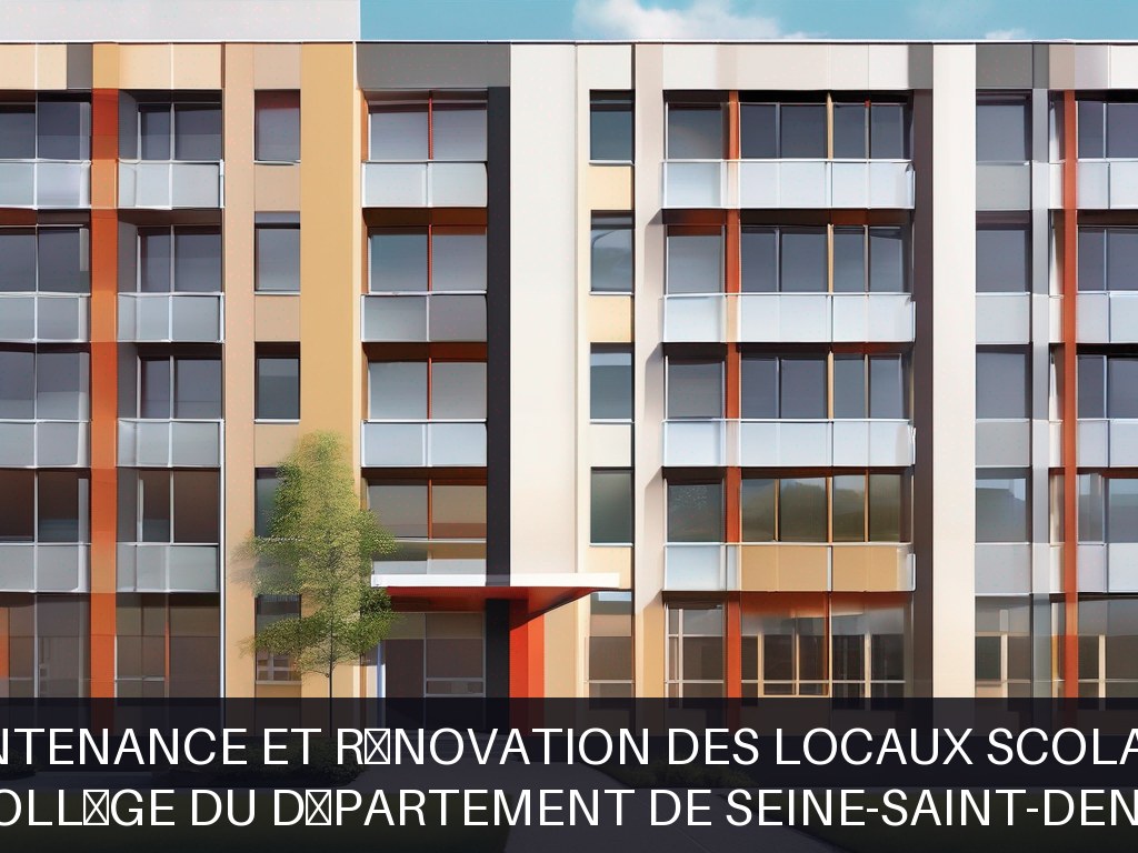 Illustration pour Collège du Département de Seine-Saint-Denis: Maintenance et rénovation des locaux scolaires