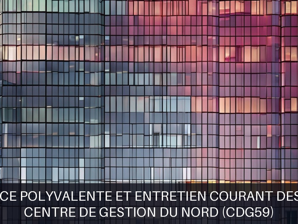 Illustration pour Centre de Gestion du Nord (CDG59): Maintenance polyvalente et entretien courant des bâtiments