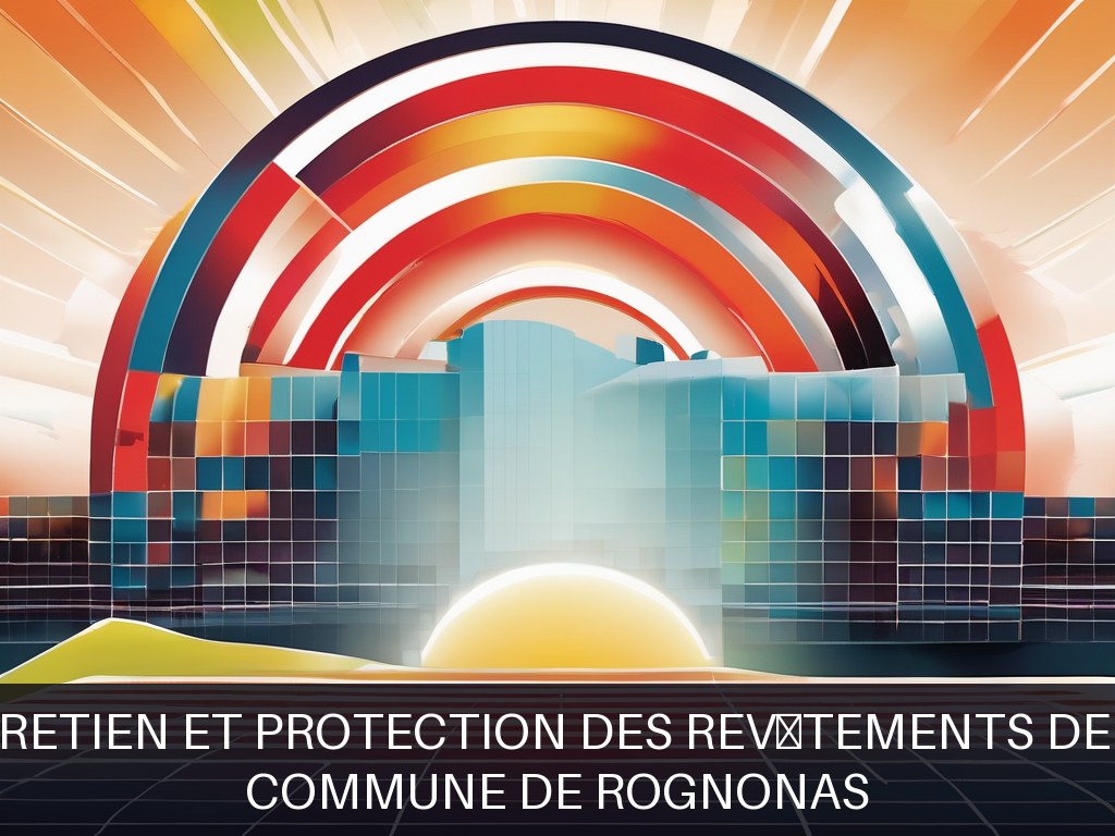 Illustration pour Commune de Rognonas: Entretien et protection des revêtements de sol