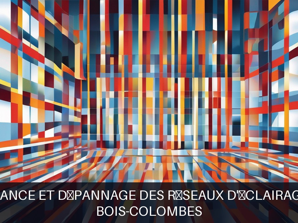 Illustration pour Bois-Colombes: Maintenance et dépannage des réseaux d'éclairage public