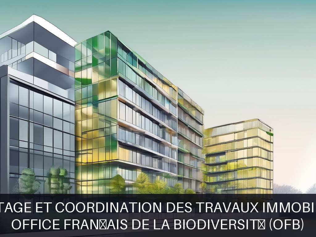 Illustration pour Office Français de la Biodiversité (OFB): Pilotage et coordination des travaux immobiliers