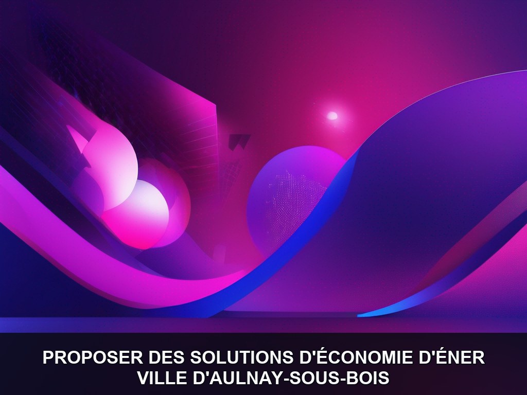 Illustration IA - Ville d'Aulnay-sous-Bois : Économie d'énergie et de modernisation des systèmes électriques (Potentie