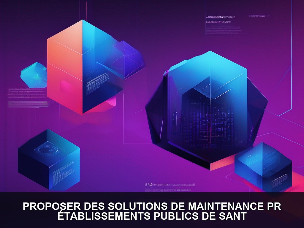 Illustration IA - Établissements publics de santé : Maintenance préventive et corrective pour les équipements métalliq