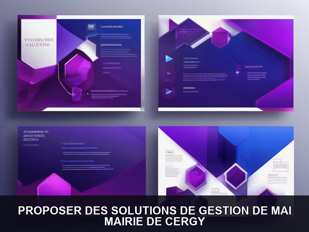 Illustration IA - Mairie de Cergy : Gestion de maintenance assistée par ordinateur (GMAO) pour optimiser les intervent