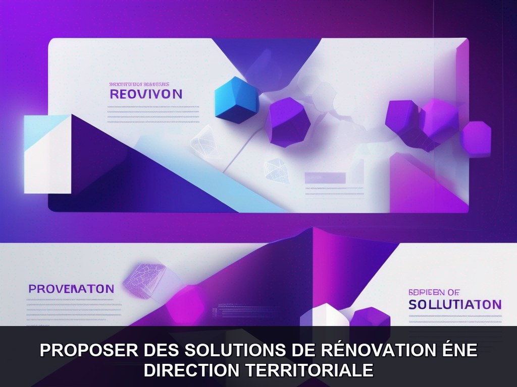 Illustration IA - Direction Territoriale : Rénovation énergétique et de maintenance préventive pour les établissements