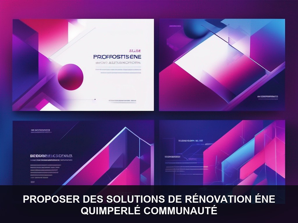 Illustration IA - Quimperlé Communauté : Rénovation énergétique globale incluant isolation, systèmes de chauffage et m