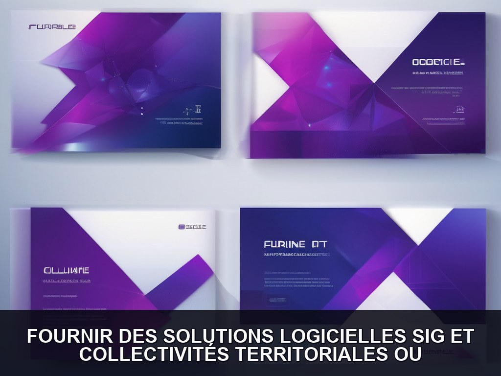 Illustration IA - Collectivités territoriales ou services techniques municipaux : Logicielles SIG et DAO intégrées ave