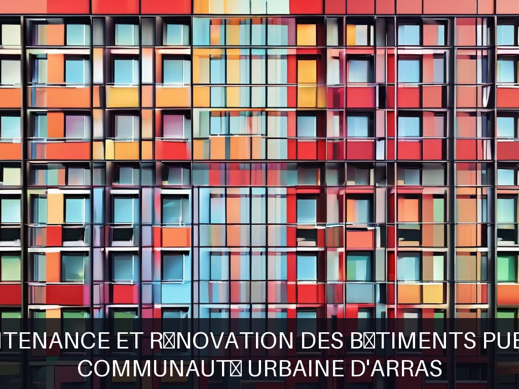 Illustration pour Communauté Urbaine d'Arras: Maintenance et rénovation des bâtiments publics