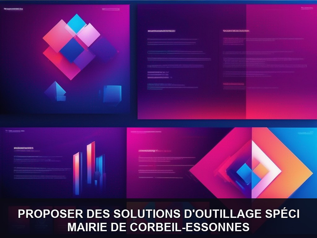 Illustration IA - Mairie de Corbeil-Essonnes : Outillage spécialisé pour optimiser les opérations de maintenance (Pote