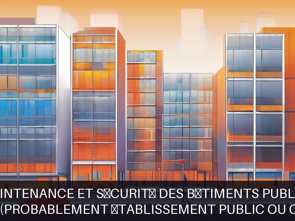 Illustration pour Non spécifié (probablement établissement public ou collectivité): Maintenance et sécurité des bâtiments publics
