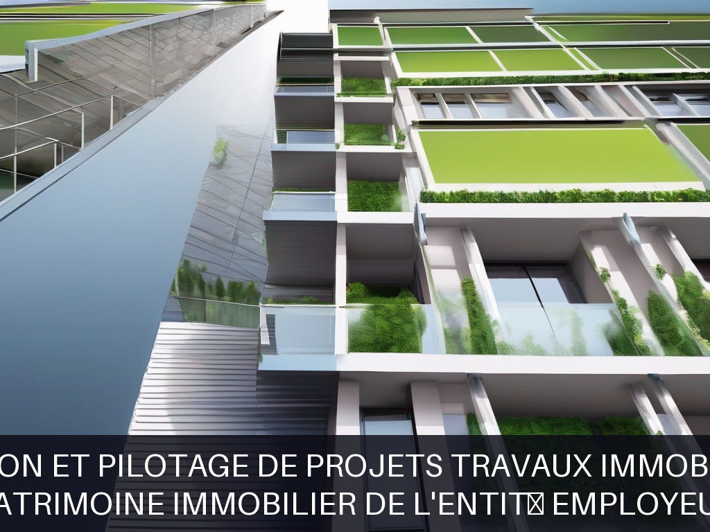 Illustration pour Patrimoine immobilier de l'entité employeur: Gestion et pilotage de projets travaux immobiliers