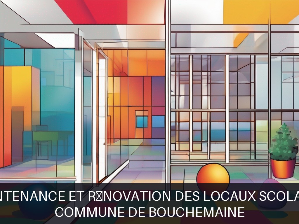 Illustration pour Commune de Bouchemaine: Maintenance et rénovation des locaux scolaires