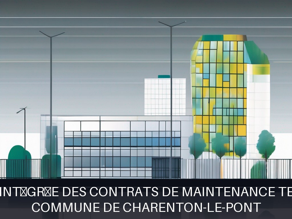 Illustration pour Commune de Charenton-le-Pont: Gestion intégrée des contrats de maintenance technique
