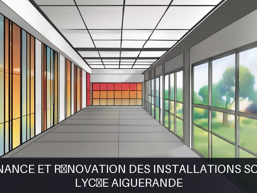 Illustration pour Lycée Aiguerande: Maintenance et rénovation des installations scolaires
