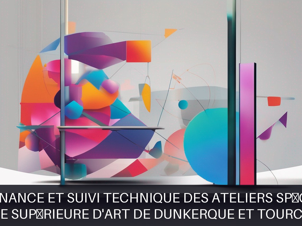 Illustration pour École Supérieure d'Art de Dunkerque et Tourcoing: Maintenance et suivi technique des ateliers spécialisés