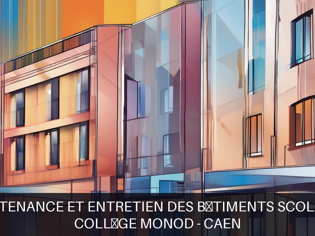 Illustration pour Collège Monod - Caen: Maintenance et entretien des bâtiments scolaires