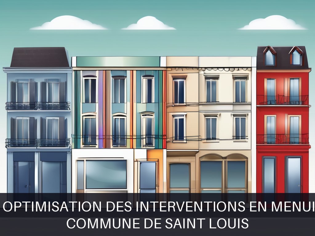 Illustration pour Commune de Saint Louis: Encadrement et optimisation des interventions en menuiserie-ébénisterie