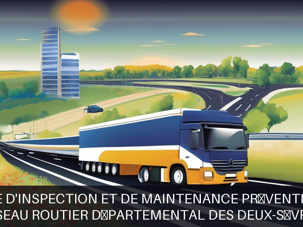Illustration pour Réseau routier départemental des Deux-Sèvres: Programme d'inspection et de maintenance préventive routière (Potentiel à Court Terme)