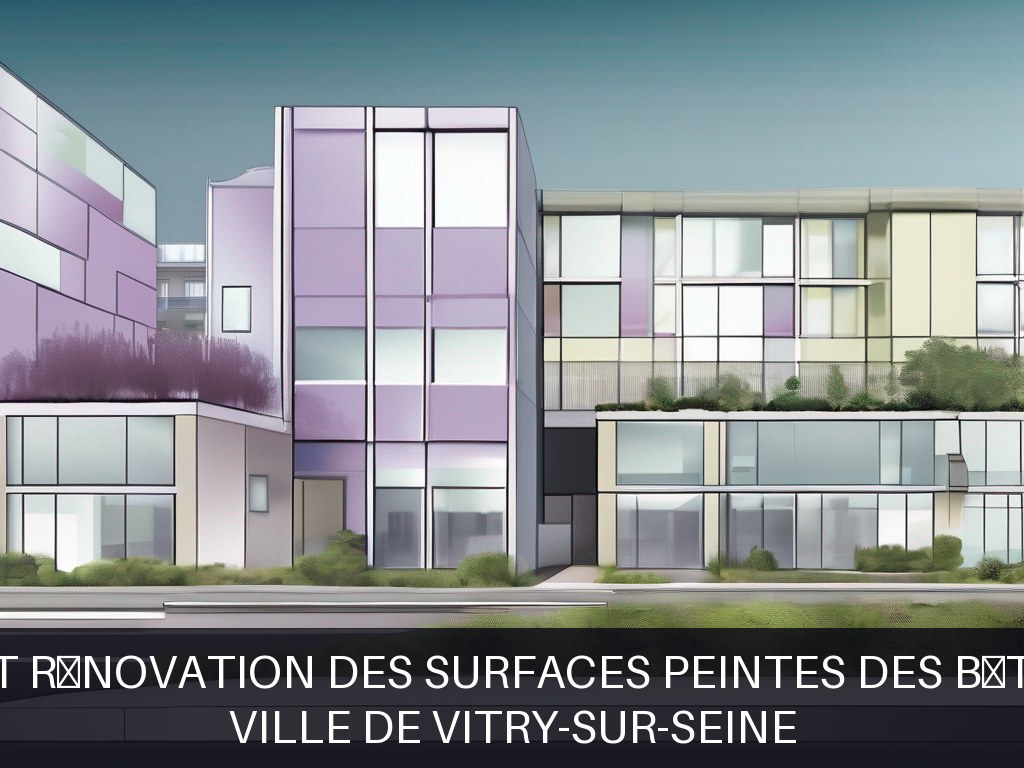 Illustration pour Ville de Vitry-sur-Seine: Maintenance et rénovation des surfaces peintes des bâtiments publics