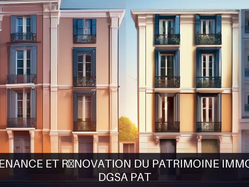 Illustration pour DGSA Pat: Maintenance et rénovation du patrimoine immobilier