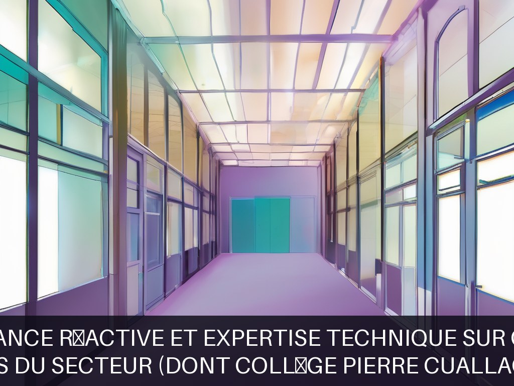 Illustration pour 122 collèges du secteur (dont Collège Pierre Cuallacci, Frévent): Maintenance réactive et expertise technique sur collèges
