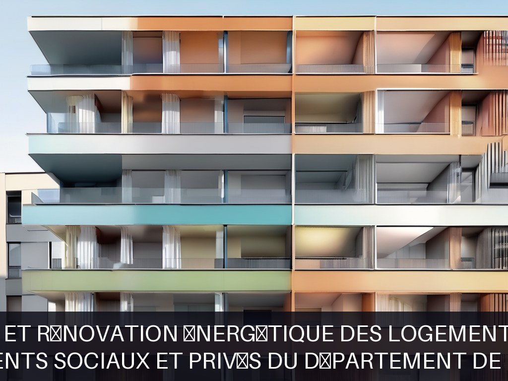 Illustration pour Logements sociaux et privés du département de l'Allier: Diagnostic et rénovation énergétique des logements précaires (Potentiel à Court Terme)