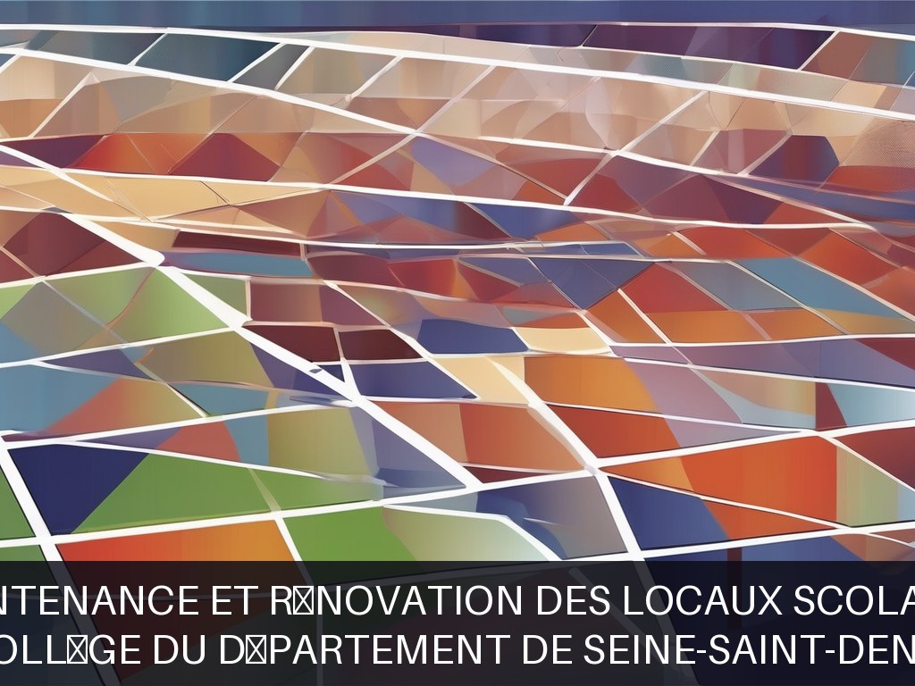 Illustration pour Collège du Département de Seine-Saint-Denis: Maintenance et rénovation des locaux scolaires