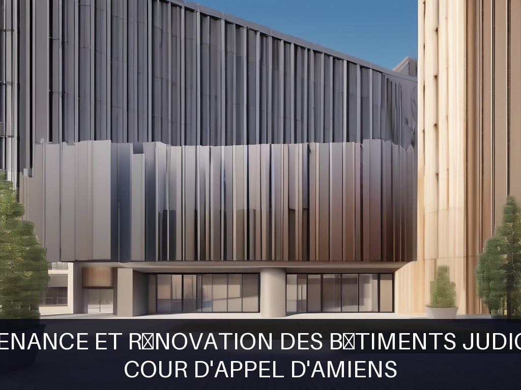 Illustration pour Cour d'appel d'Amiens: Maintenance et rénovation des bâtiments judiciaires
