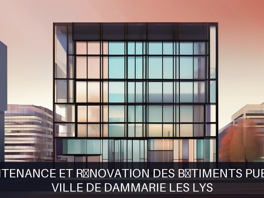 Illustration pour Ville de Dammarie Les Lys: Maintenance et rénovation des bâtiments publics