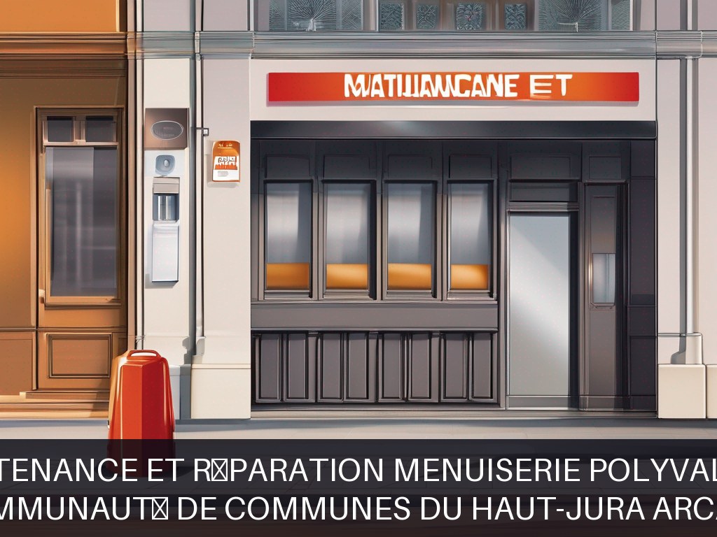 Illustration pour Communauté de Communes du Haut-Jura ARCADE: Maintenance et réparation menuiserie polyvalente