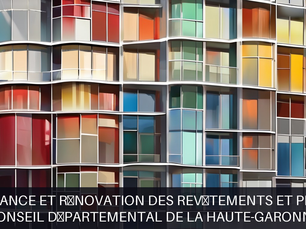 Illustration pour Conseil départemental de la Haute-Garonne: Maintenance et rénovation des revêtements et peintures